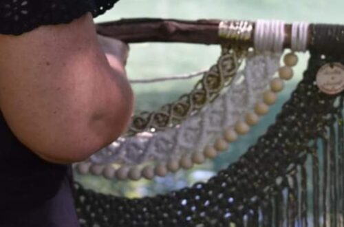 macramé mural vibratoire