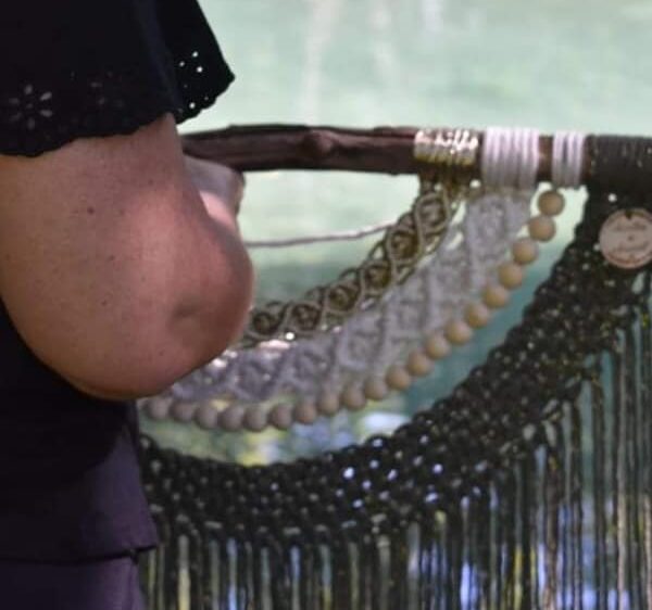 macramé mural vibratoire