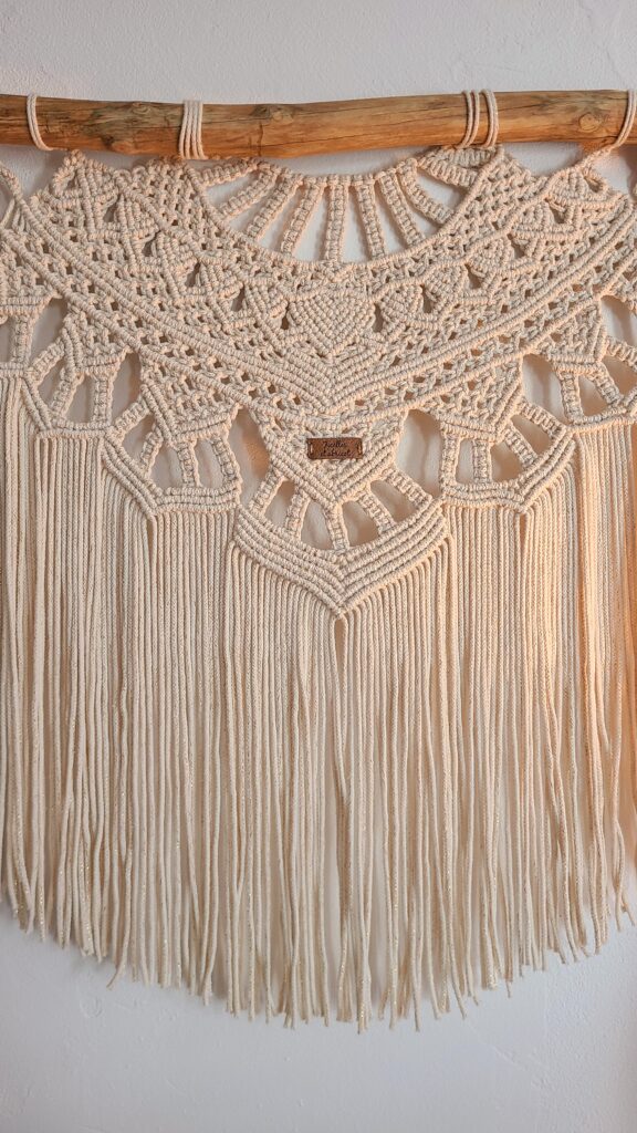 macramé mural tête de lit