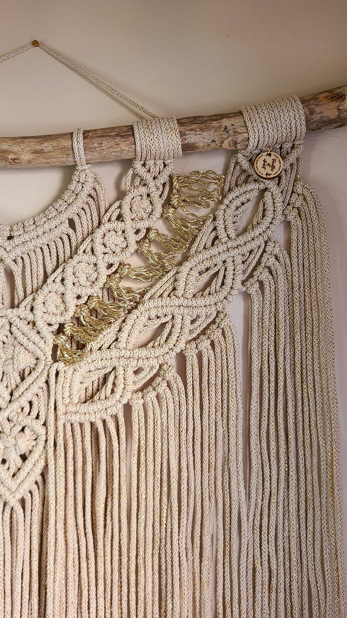 macramé mural éclat