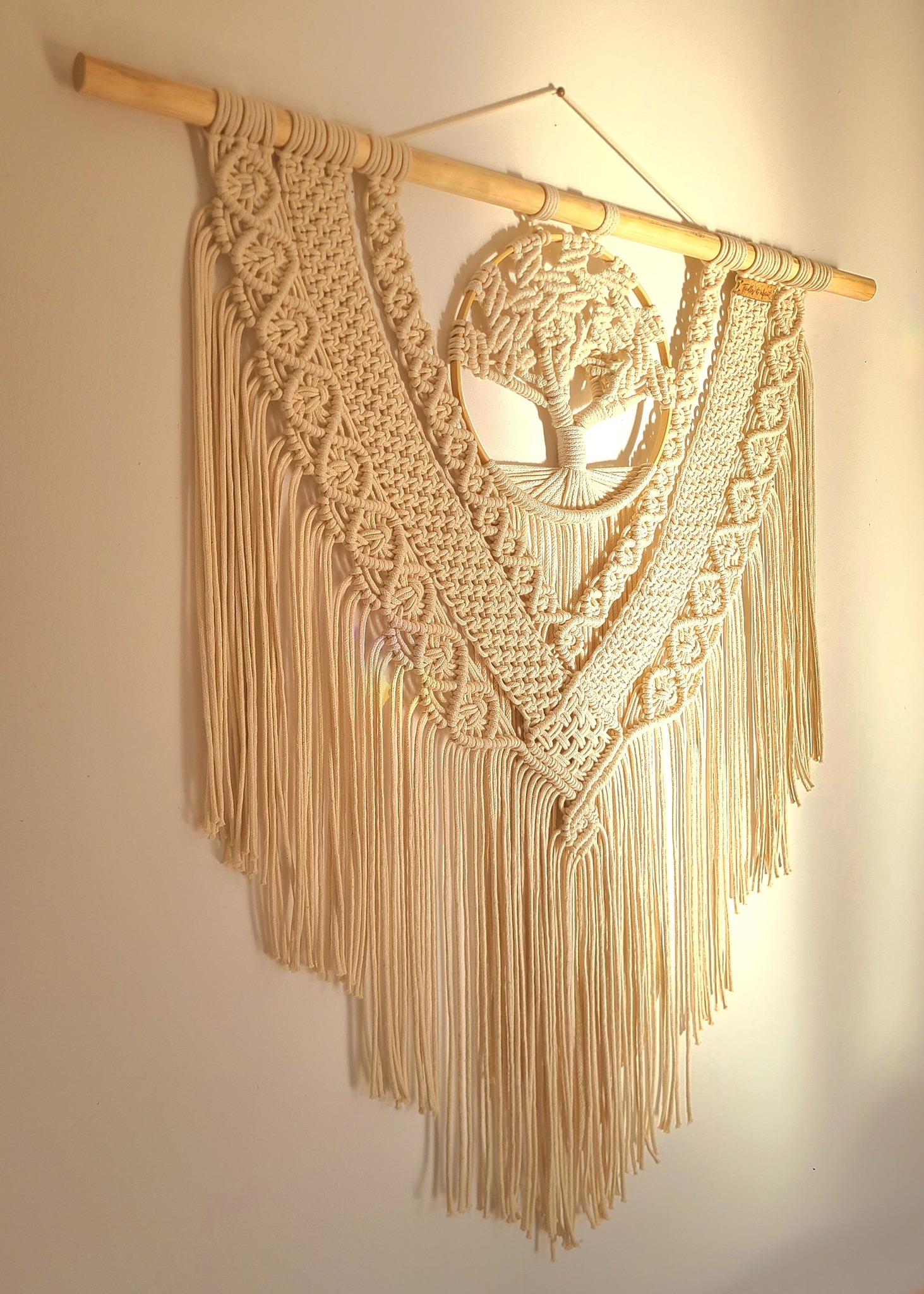 macramé mural arbre de vie