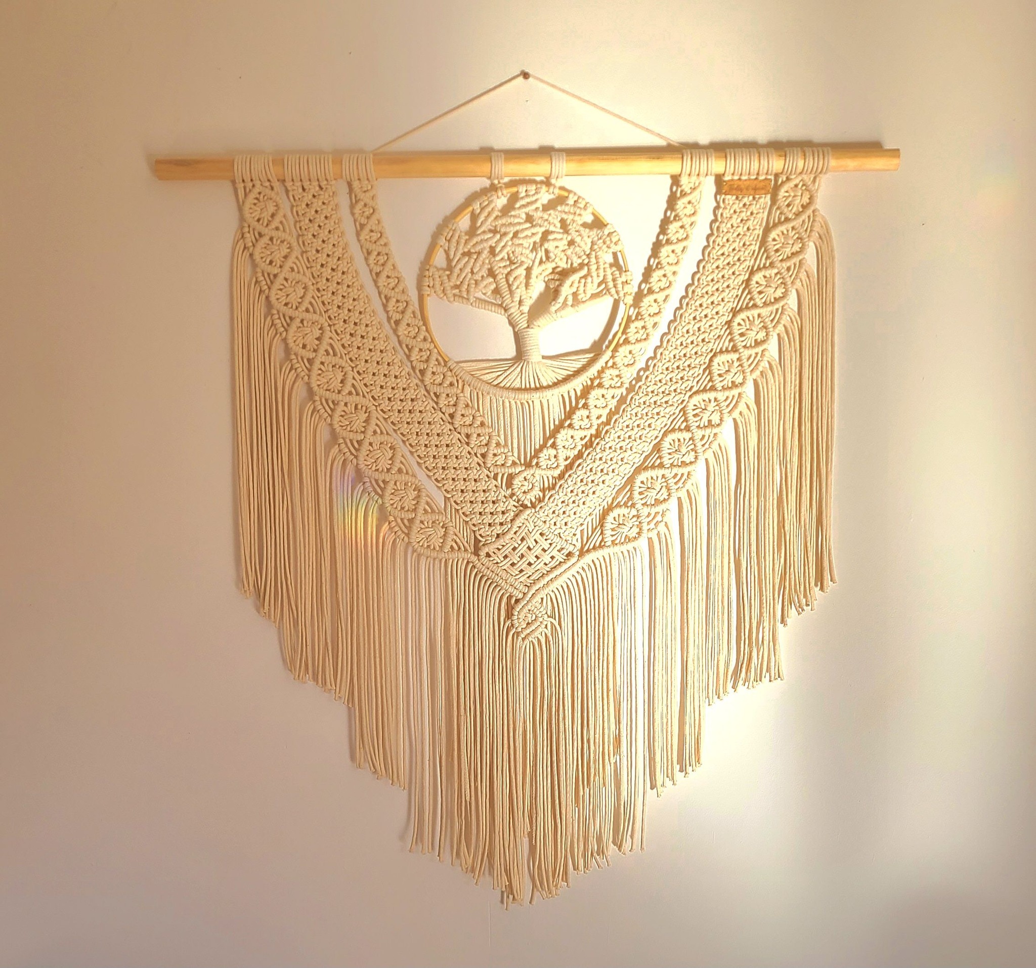 macramé mural arbre de vie