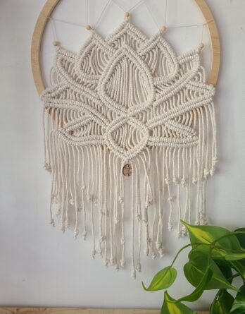 lotus en macramé