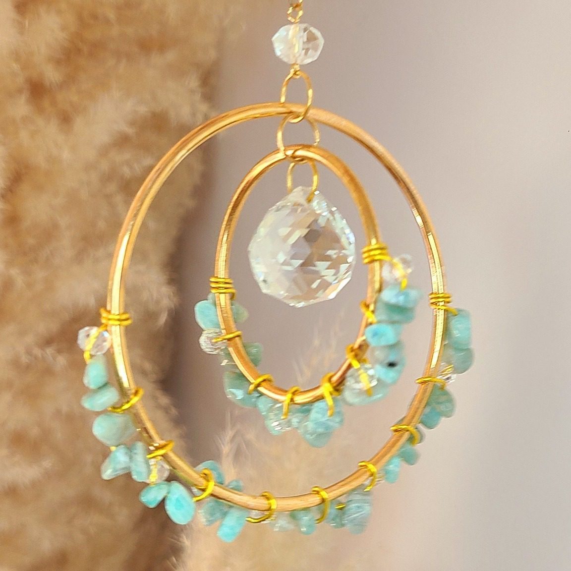 Rayon solaire - attrape-soleil et pierres naturelles