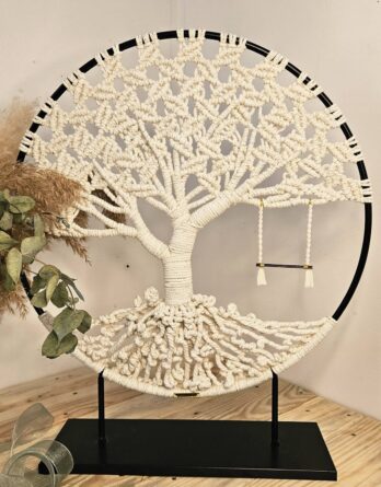 Arbre de vie Elégance - Pièce à poser en Macramé