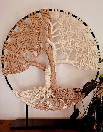 Arbre de vie NOUS - Pièce à poser en Macramé
