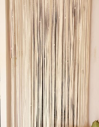 Rideau de porte en macramé - Ambiance naturelle