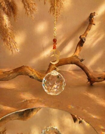 Attrape-soleil Lune Cornaline